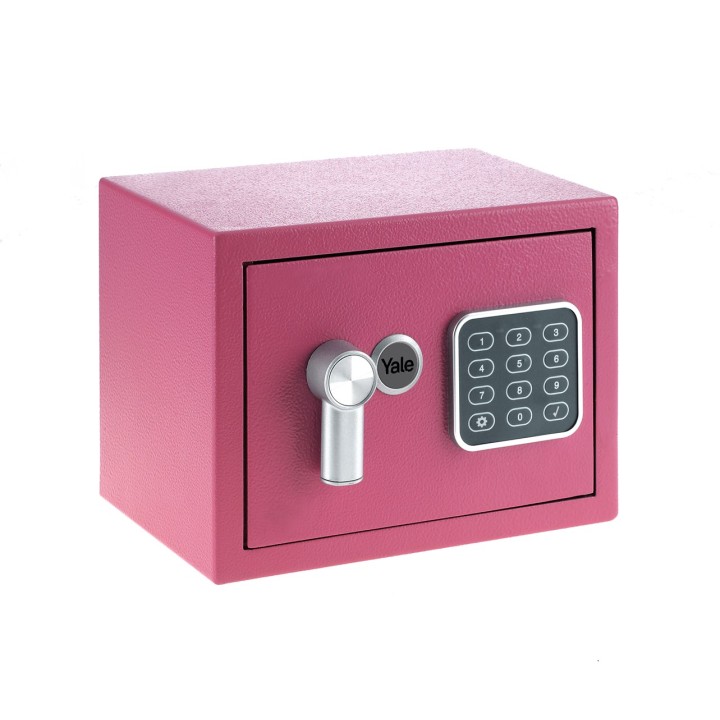 Yale YSV/170/DB2/P Cassaforte da libera installazione 3.8 l Acciaio Rosa
