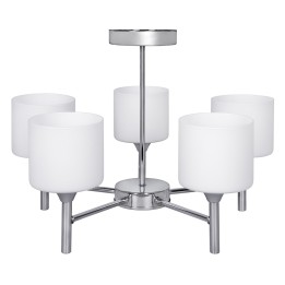 Lampada a sospensione plafoniera classica Activejet MIRA Chrome 5xE27 per soggiorno