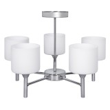 Lampada a sospensione plafoniera classica Activejet MIRA Chrome 5xE27 per soggiorno