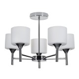 Lampada a sospensione plafoniera classica Activejet MIRA Chrome 5xE27 per soggiorno