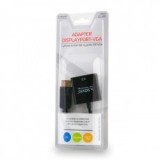 Savio CL-90 adattatore cavo video 0.2 m DisplayPort VGA (D-Sub) nero