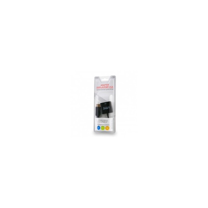 Savio CL-90 adattatore cavo video 0.2 m DisplayPort VGA (D-Sub) nero