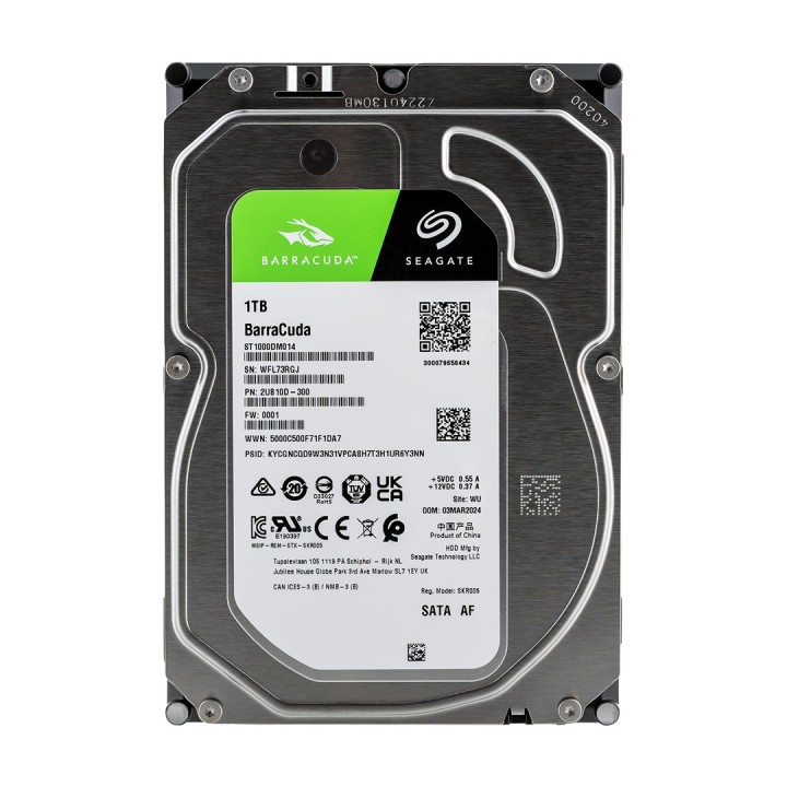 Seagate Barracuda ST1000DM014 disco rigido interno 3.5 1 TB Serial ATA III