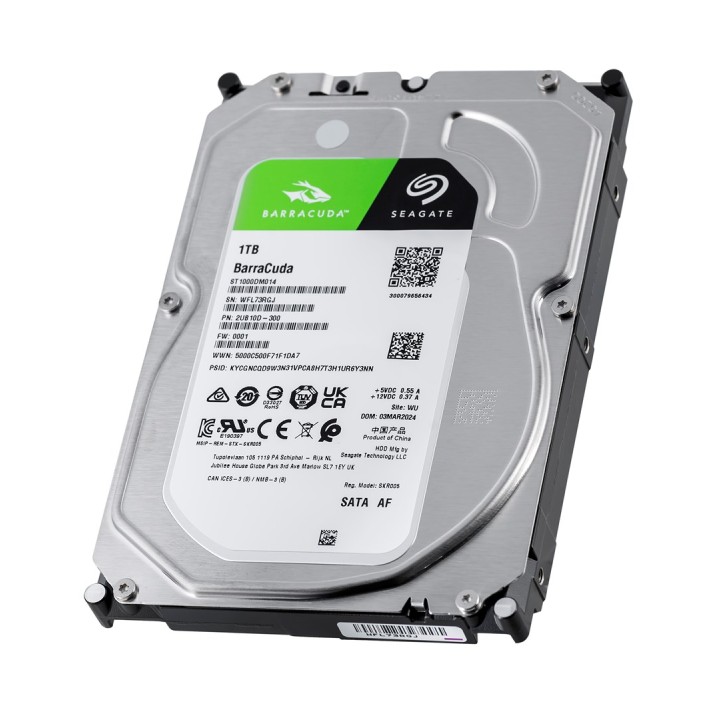 Seagate Barracuda ST1000DM014 disco rigido interno 3.5 1 TB Serial ATA III