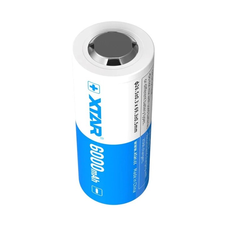 Batteria 26650 3 6V Li-ion 6000 mAh