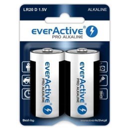 Batterie alcaline everActive Pro Alkaline LR20 D - blister card 2 pezzi