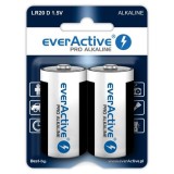 Batterie alcaline everActive Pro Alkaline LR20 D - blister card 2 pezzi
