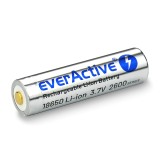 Batteria everActive 18650 3.7V Li-ion 2600mAh micro USB con protezione BOX