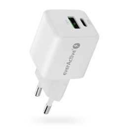 Caricabatterie 1 x USB 1 x USB-C Quick Charge 3.0 20W bianco