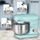 Bomann KM 6030 CB Robot da cucina 1100 W 5 L colore menta