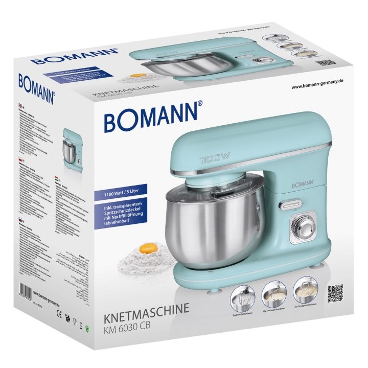 Bomann KM 6030 CB Robot da cucina 1100 W 5 L colore menta