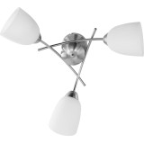 Activejet Classic plafoniera a sospensione NIKITA nichel tripla 3xE27 per soggiorno
