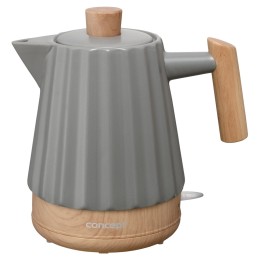 Concept RK0092 Bollitore elettrico in ceramica 1.5 l grigio scuro