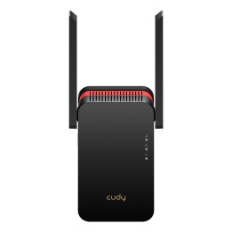 Cudy RE3000 ripetitore di rete Ripetitore di rete Nero Rosso 10 100 1000 Mbit/s