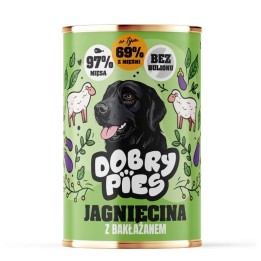 DOBRY PIES Agnello con melanzana - cibo umido per cani - 400g