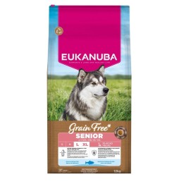 EUKANUBA Senza cereali Senior Grande Pesce oceanico - cibo secco per cani - 12kg