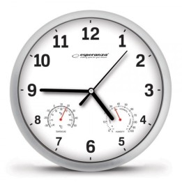 Esperanza EHC016W Orologio da parete/tavolo orologio quarzo rotondo bianco