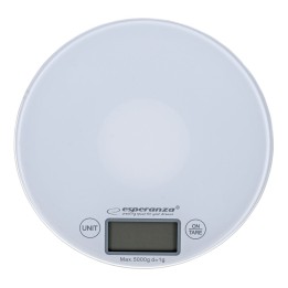 Esperanza EKS003W bilancia da cucina elettronica bianco rotonda