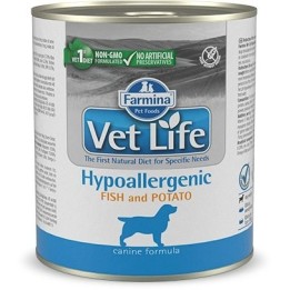 FARMINA Vet Life Canine Ipoallergenico pesce&patata – cibo umido per cani adulti 300 g