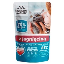 FRENDI Pezzi in salsa di agnello - cibo umido per gatti - 100 g
