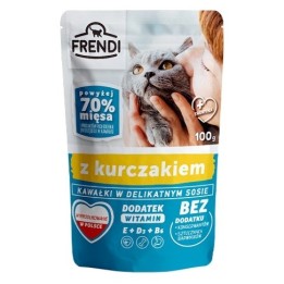 FRENDI Pezzi in salsa con pollo - cibo umido per gatti - 100 g