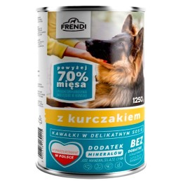 FRENDI Con pezzi di pollo in salsa delicata - cibo umido per cani - 1250g