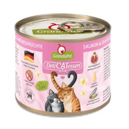 GRANATAPET DeliCATessen Salmone e frutti di mare - cibo umido per gatti - 200g