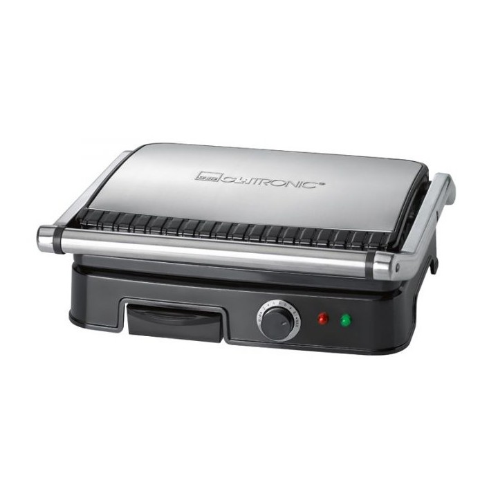 Clatronic KG 3487 griglia elettrica (2000W da tavolo nero e argento)