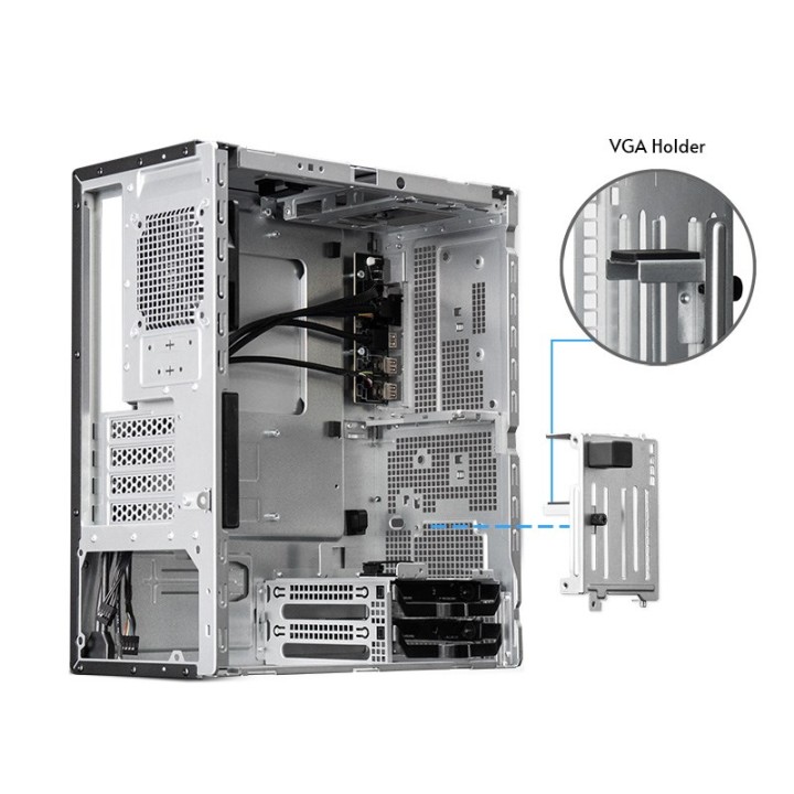 Chieftec Case Mid Tower BS-20B-OP Schwarz o.NT nero