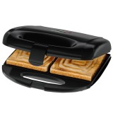 Clatronic ST 3814 Tostapane sandwich 820 W Nero