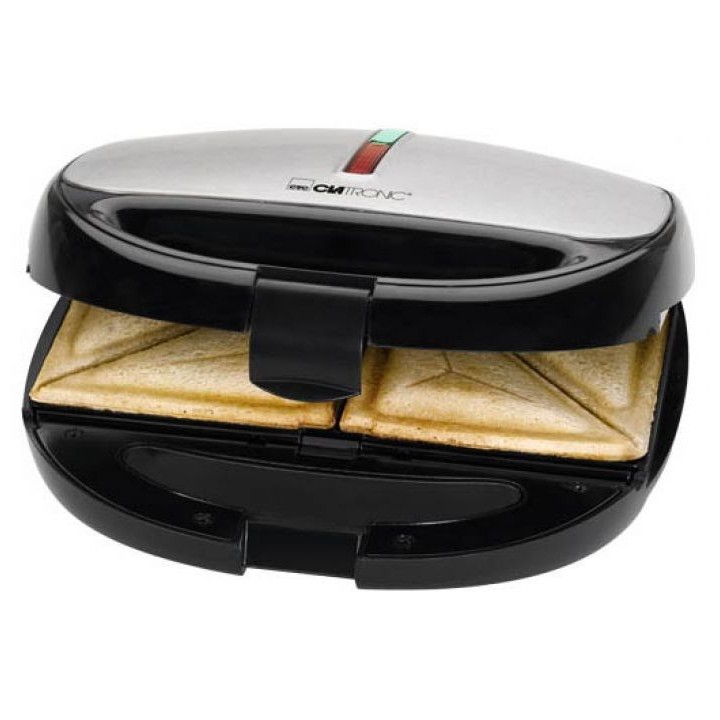 Clatronic ST/WA 3670 Tostapane sandwich 800 W Nero Acciaio inossidabile