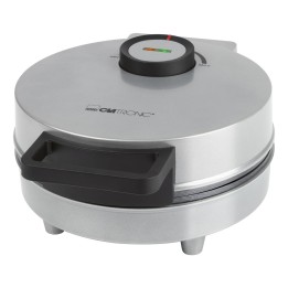 Clatronic HA 3833 1 Piastra per waffle 1200 W Nero Argento