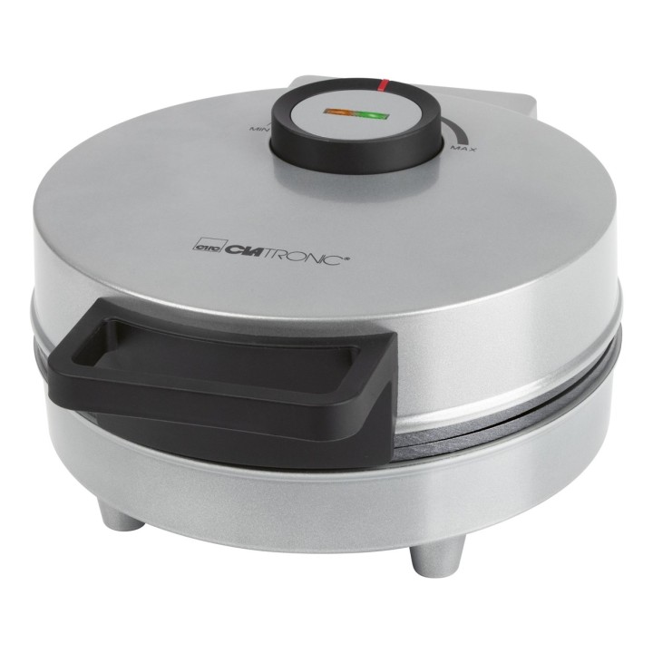 Clatronic HA 3833 1 Piastra per waffle 1200 W Nero Argento
