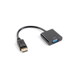 Lanberg AD-0002-BK adattatore cavo video 0.2 m VGA (D-Sub) DisplayPort nero
