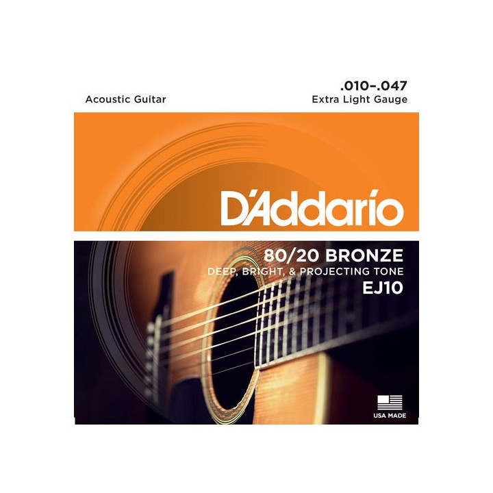 D'Addario EJ10 - Corde chitarra acustica (10-47)