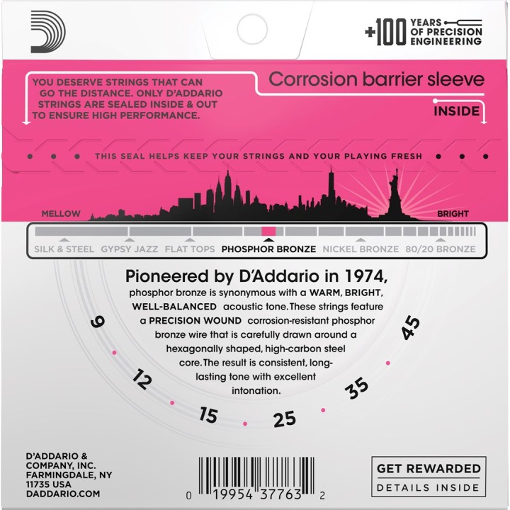 D'Addario EJ23 - Corde per chitarra acustica (9 - 45)