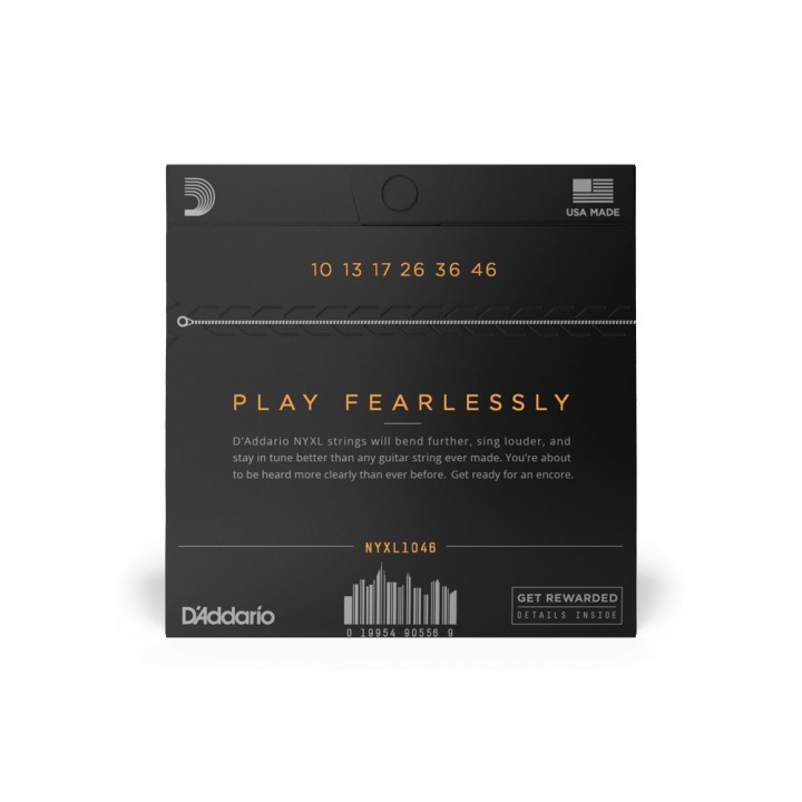 D'Addario NYXL Corde per chitarra elettrica Regular Light Balanced Tension (10–46)