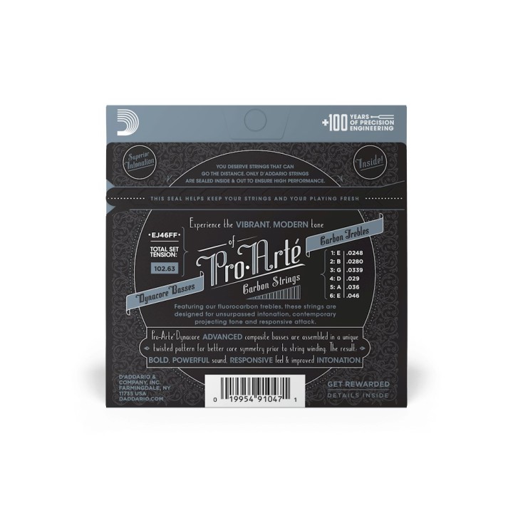 D'Addario EJ46FF Pro-Arté Carbon - corde per chitarra classica