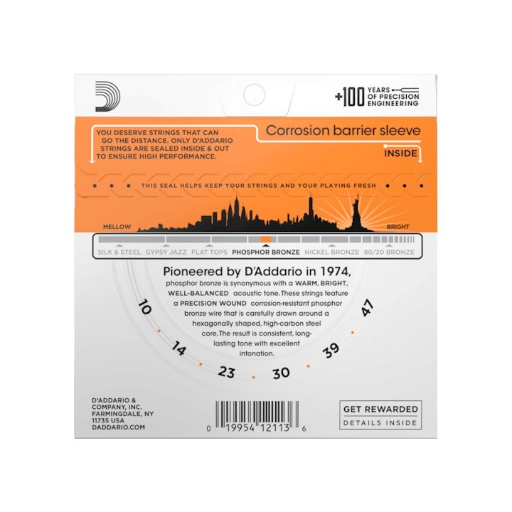 D'Addario EJ15 - Corde chitarra acustica (10-47)