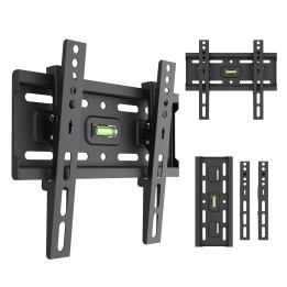 Maclean TV supporto / staffa max VESA 200x200 13-43 fino a 45 kg nero regolazione inclinazione +2°–-10° MC-189