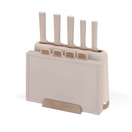 Maestro MR-1412-BEIGE Set di coltelli con blocco + Set di taglieri Beige