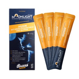 MOONLIGHT Dinner pollo con cozza e quinoa - snack per gatti - 4x15g