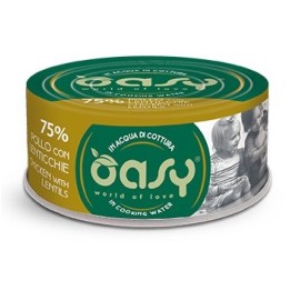 OASY More Love Pollo con lenticchie - cibo umido per gatti - 70g