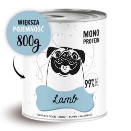 PAKA ZWIERZAKA Pepe Agnello - cibo umido per cani - 800g