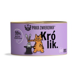 PAKA ZWIERZAKA Coniglio - cibo umido gatti - 200g