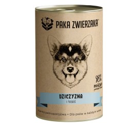 PAKA ZWIERZAKA Selvaggina e salmone - cibo umido per cani - 400g