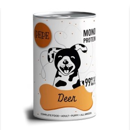 PAKA ZWIERZAKA PEPE Cervo mono - cibo umido per cani - 400g