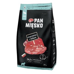 PAN MIĘSKO Maiale con cinghiale XL - cibo secco per cani - 20kg