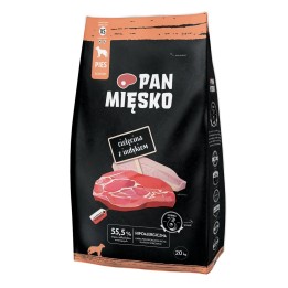 PAN MIĘSKO Vitello con tacchino XS - cibo secco per cani - 20kg