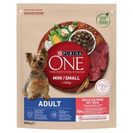 PURINA One Mini Adult Manzo Riso - Cibo secco per cani - 800 g